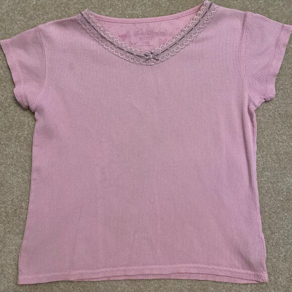 Y2k faded glory coquette feminine top - Picture 2 of 5